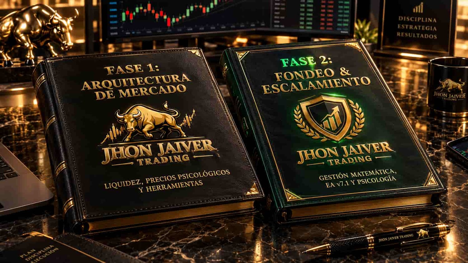Sistema operativo institucional y manuales de trading del Programa Avanzado de Jhon Jaiver Trading.