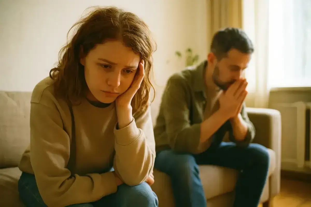 Emotional woman thinking about her relationship