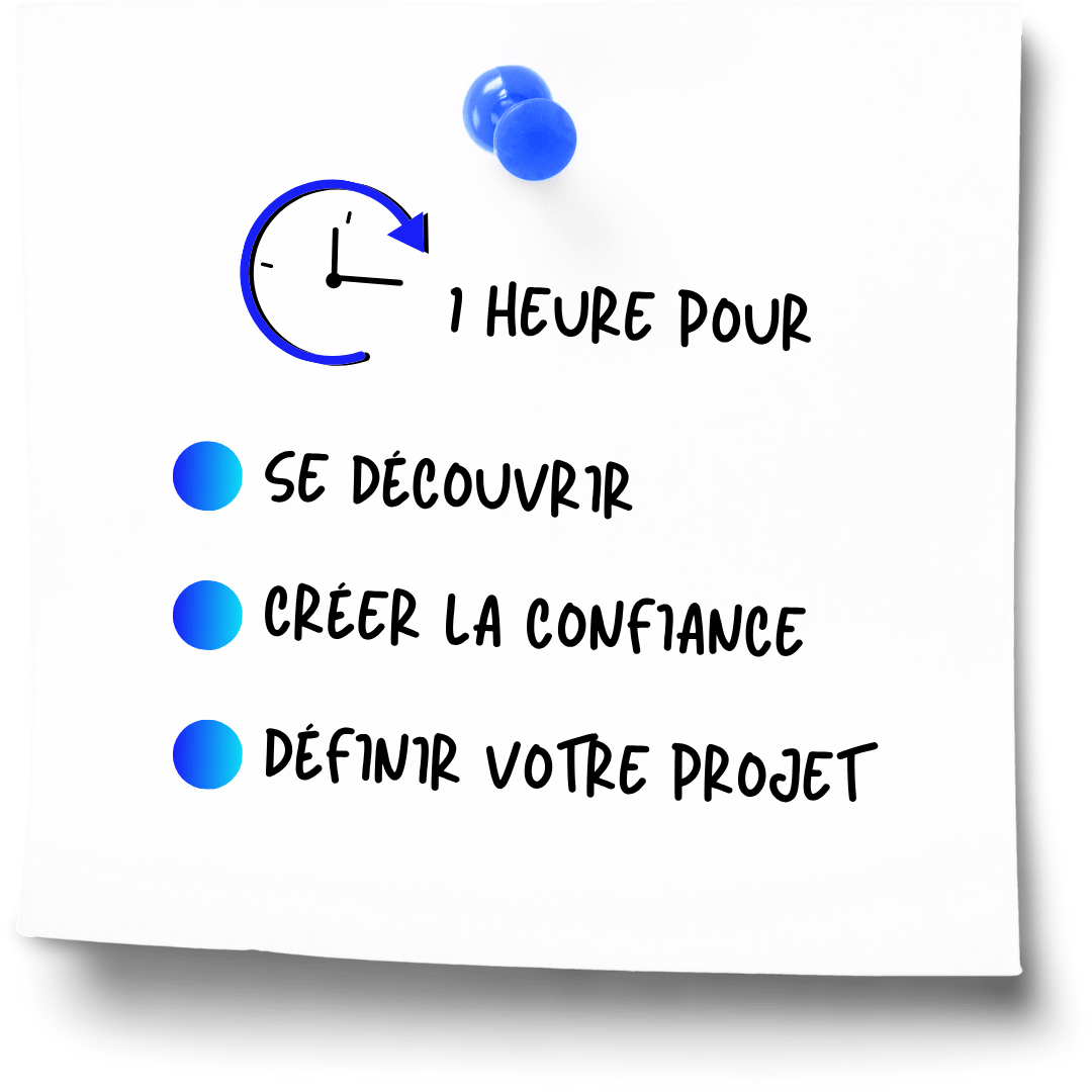 Post-it illustré : une heure pour se découvrir, créer la confiance, définir son projet 