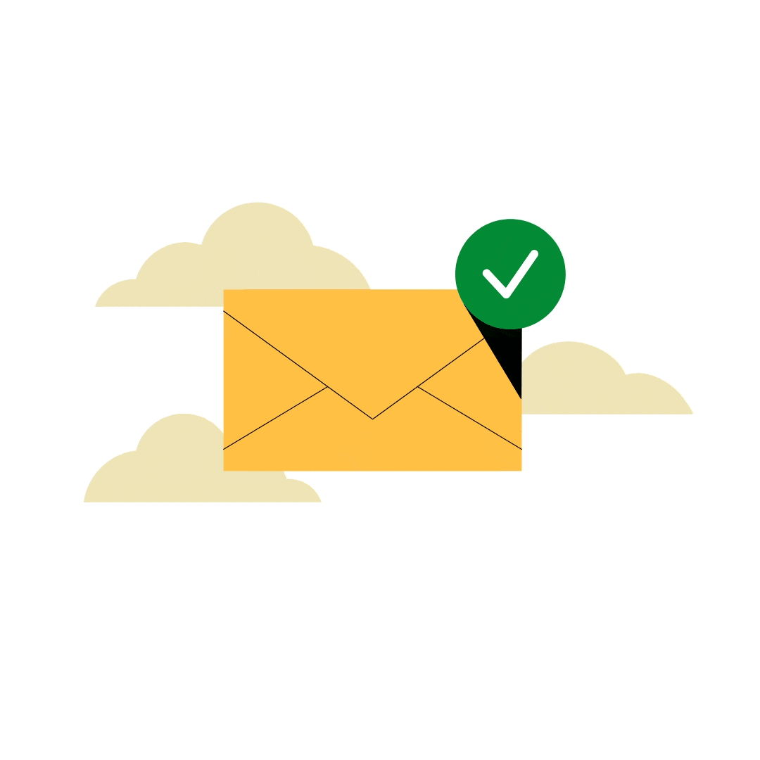 Email notification showing that contact details were received via email