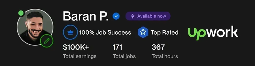 Top-rated Video Sales Letter specialist profile on Upwork