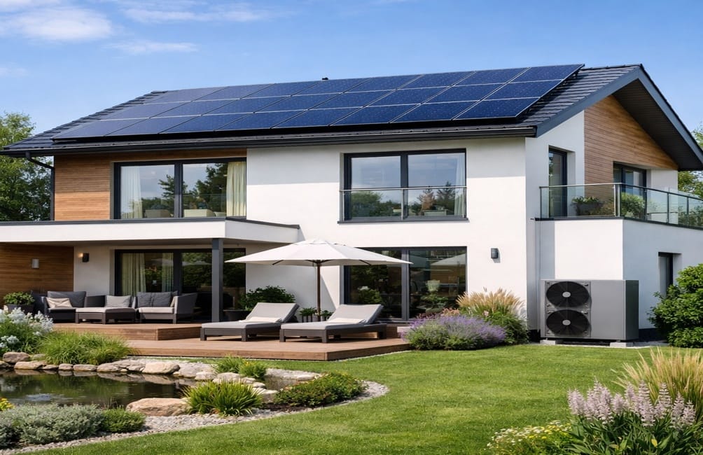 Photovoltaikanlage Solaranlage Wärmepumpe Energie Augsburg Haus Immobilie