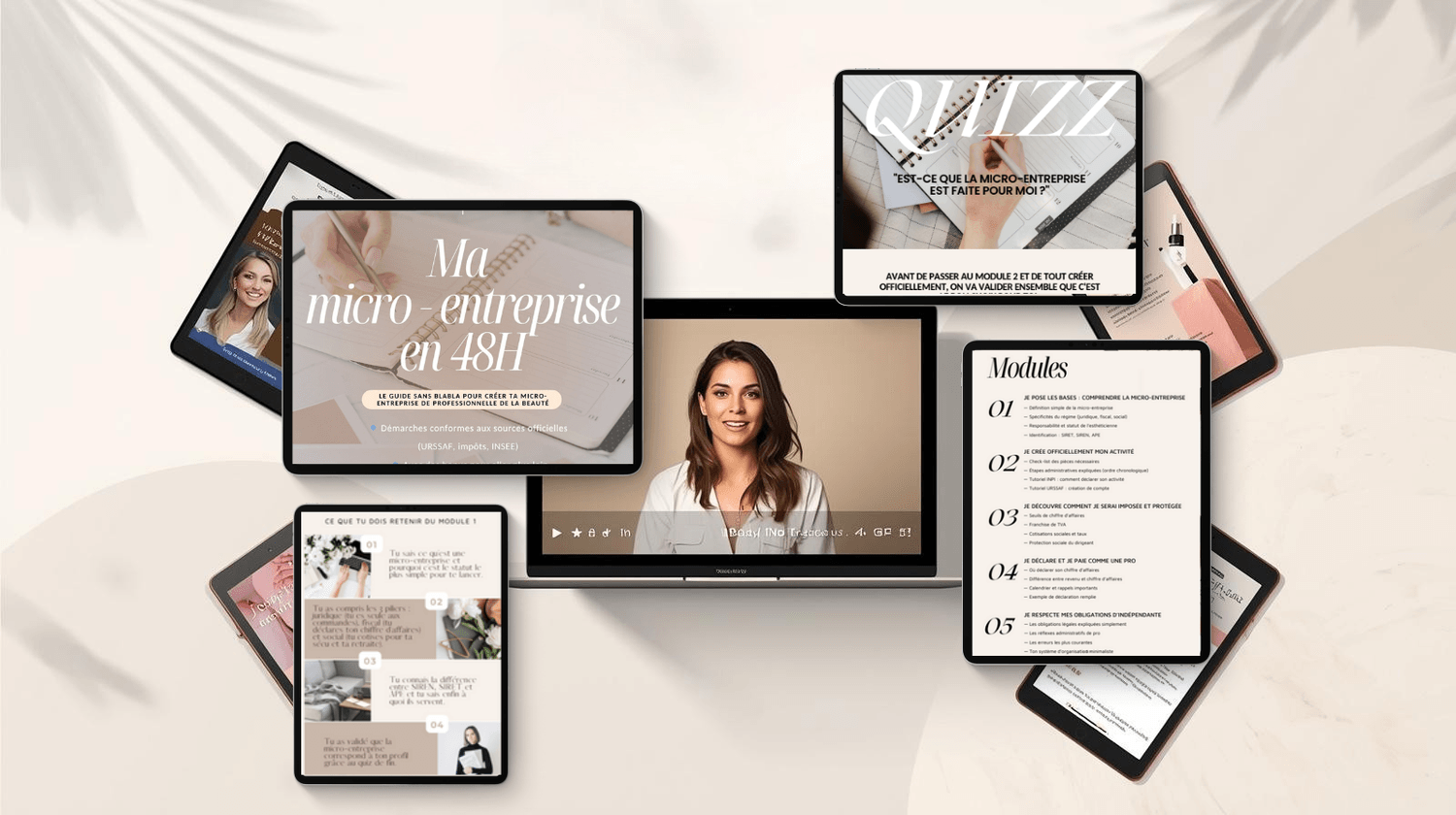 Mockup ebook et modules