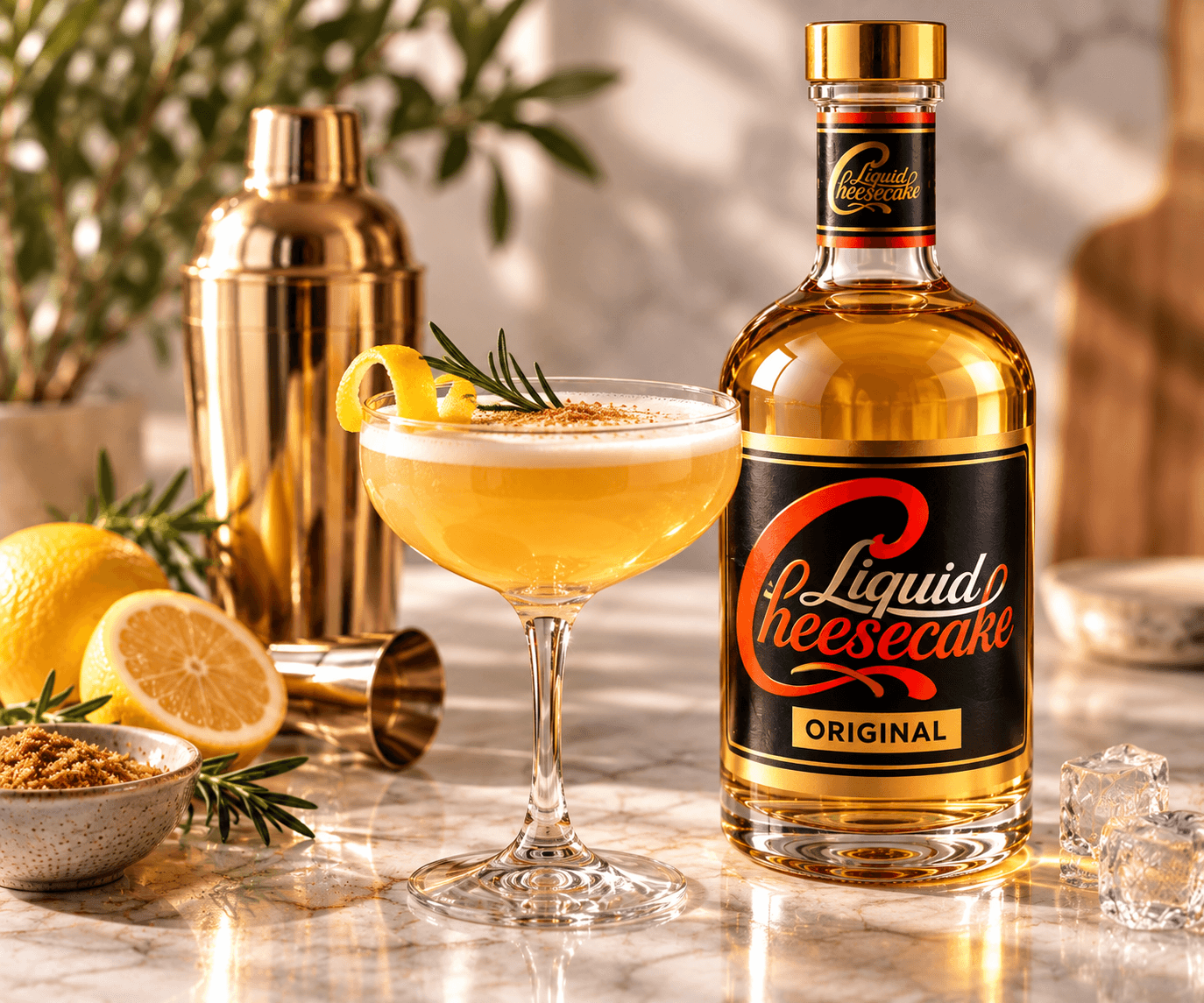 Liquid Cheesecake als Cocktail Zutat