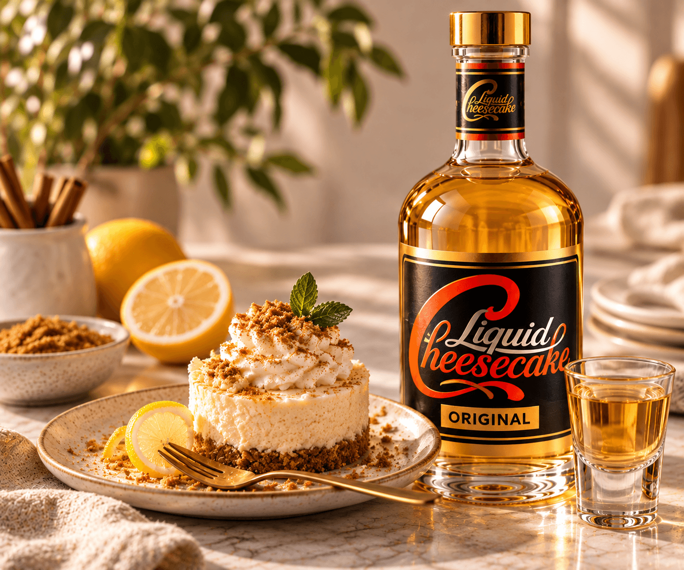 Liquid Cheesecake als Dessert