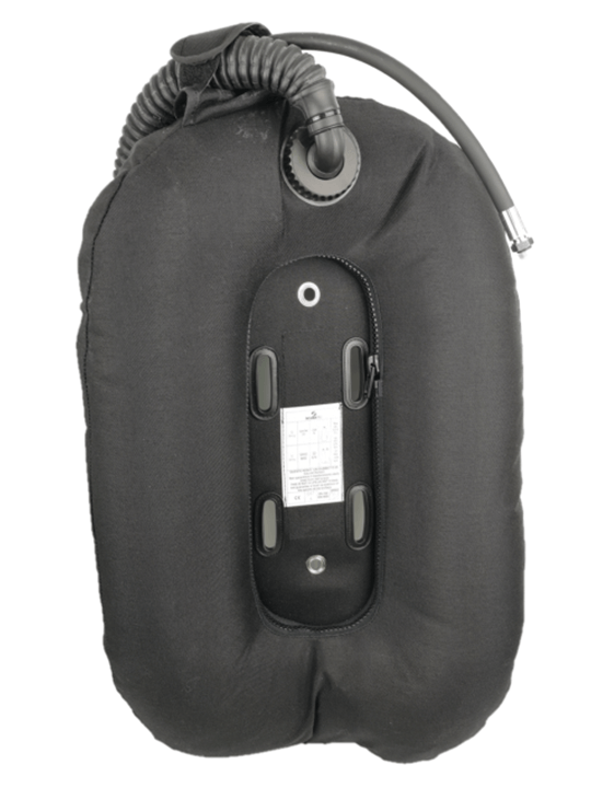 Sacco anulare SCUBATEC OWing da 30 lb - particolare del retro del sacco