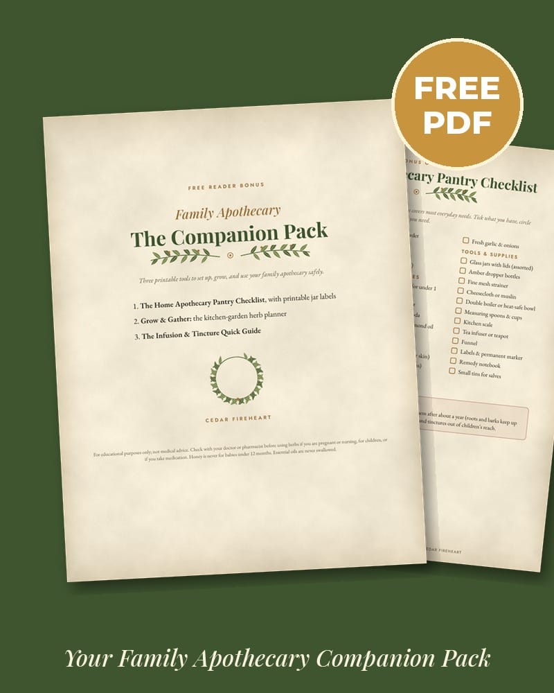 Survival Apothecary Companion Pack – 3 free printable bonuses