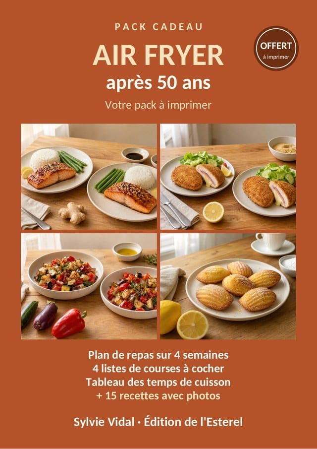 Air Fryer après 50 ans – couverture du livre.