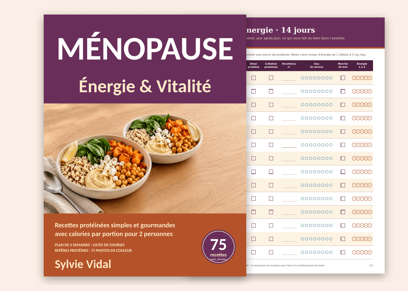Plan Énergie de 14 jours offert avec le livre Ménopause : Énergie & Vitalité