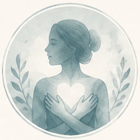 woman-with-hands-over-heart-and-feeling-reconnected