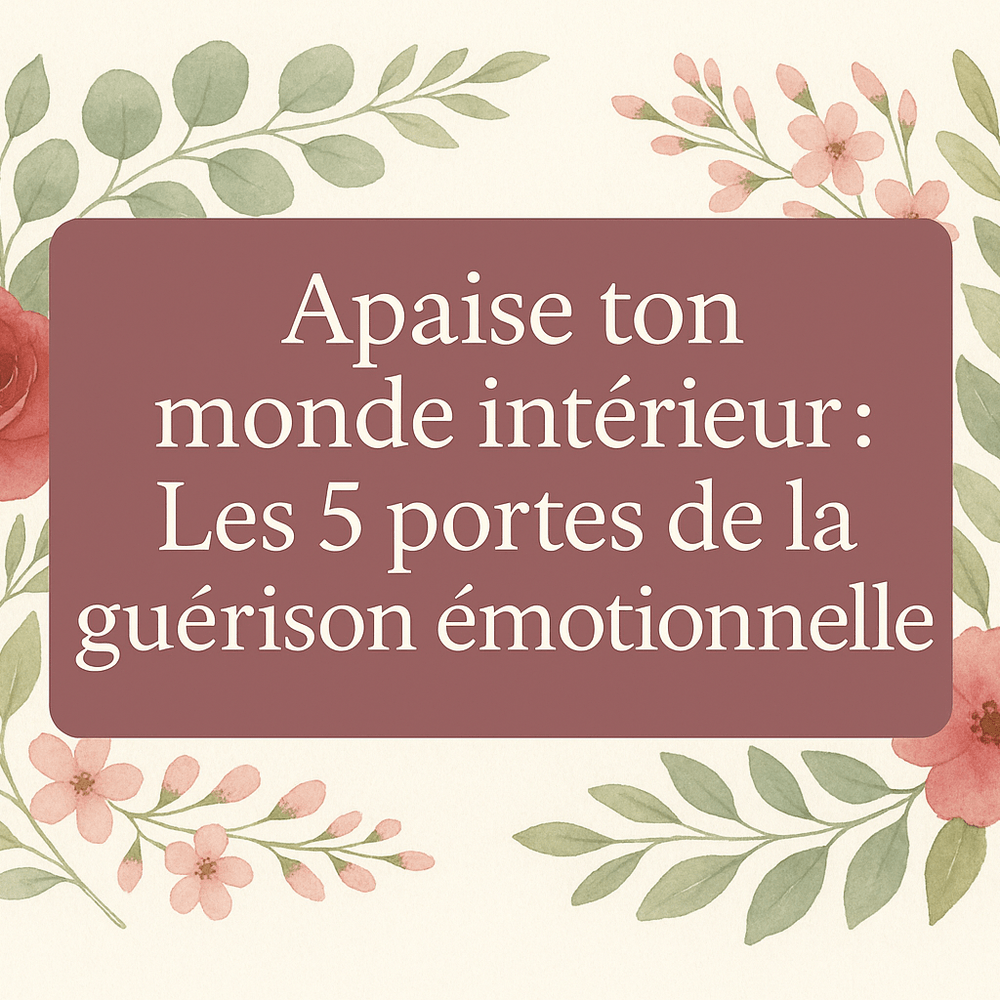 Apaise ton monde intérieur - Ton mini-guide « Les 5 Portes vers la Guérison Émotionnelle » 
