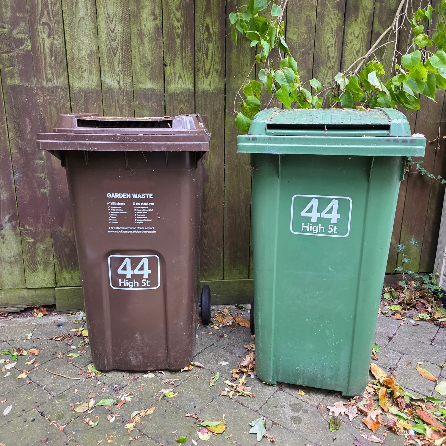 wheelie bin stickers in Stockton-on-Tees