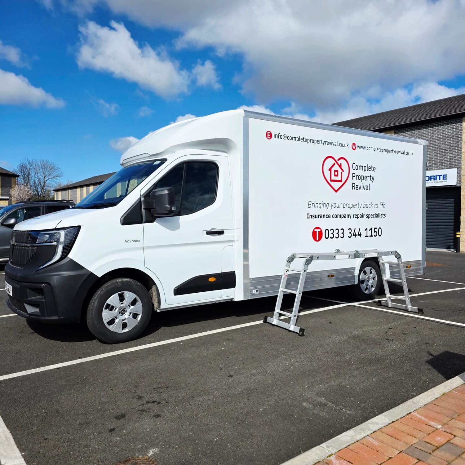Complete property revival low loader signwriting by sticker man
