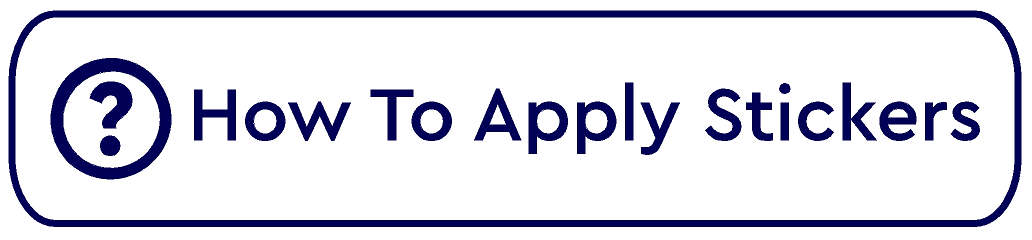 How to apply stickers