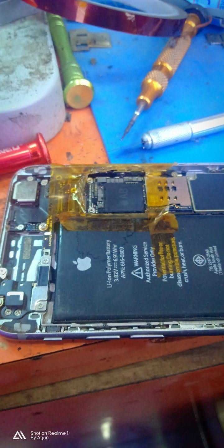Smartphone CPU reballing professional repair work