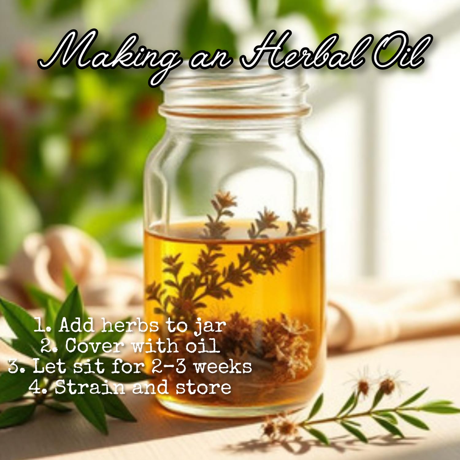 How to make a herbal oil