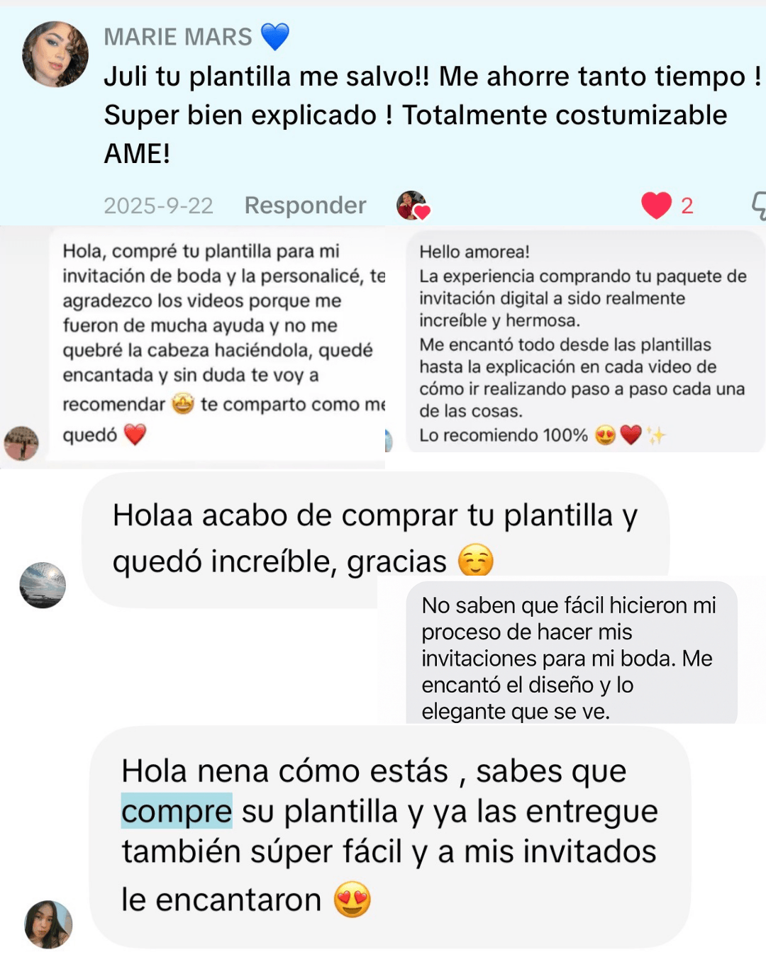 testimonios