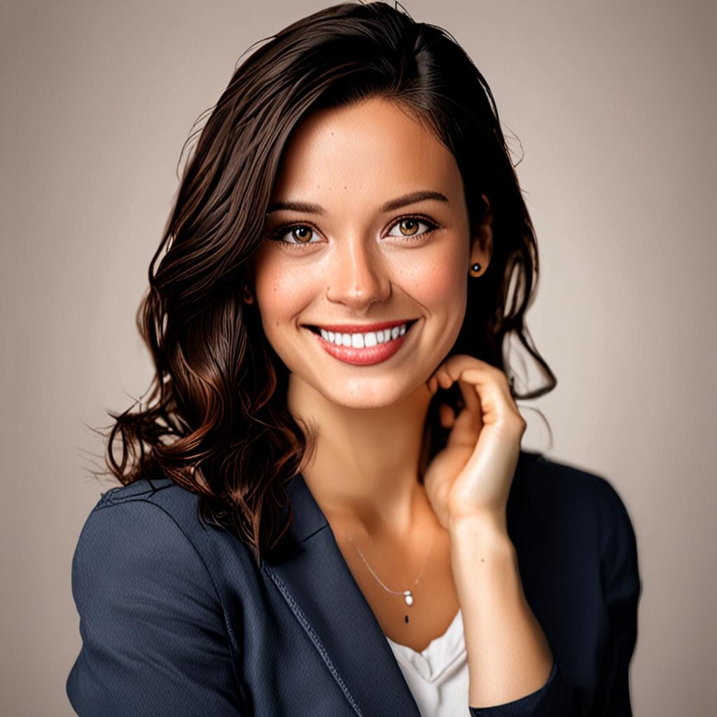 smiling woman portrait