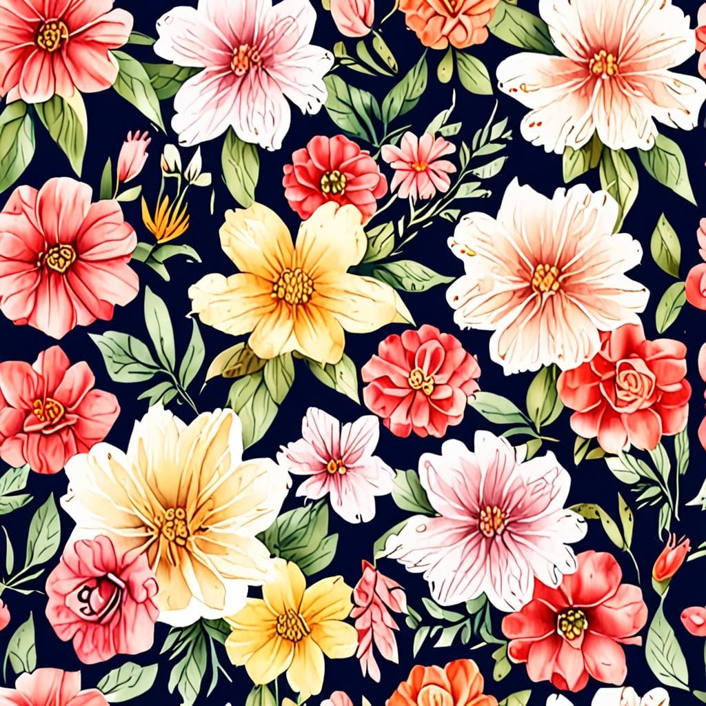 watercolor paint kit flowers