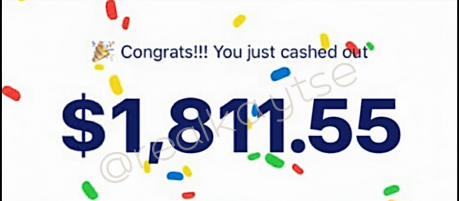 Stripe payout notification screenshot