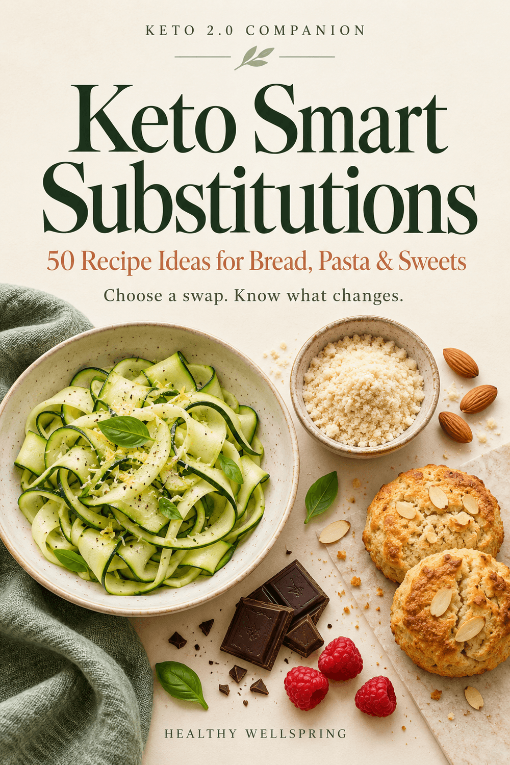 Keto Smart Substitutions — 50 Recipe Ideas for Bread, Pasta & Sweets