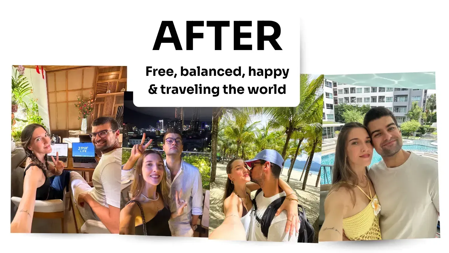 Before and After Andre and Sara Your Favorite Life Journey
