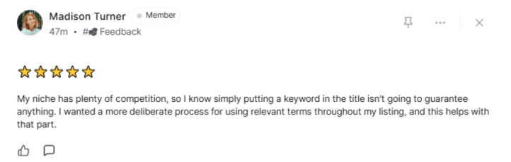 Seller review screenshot 4