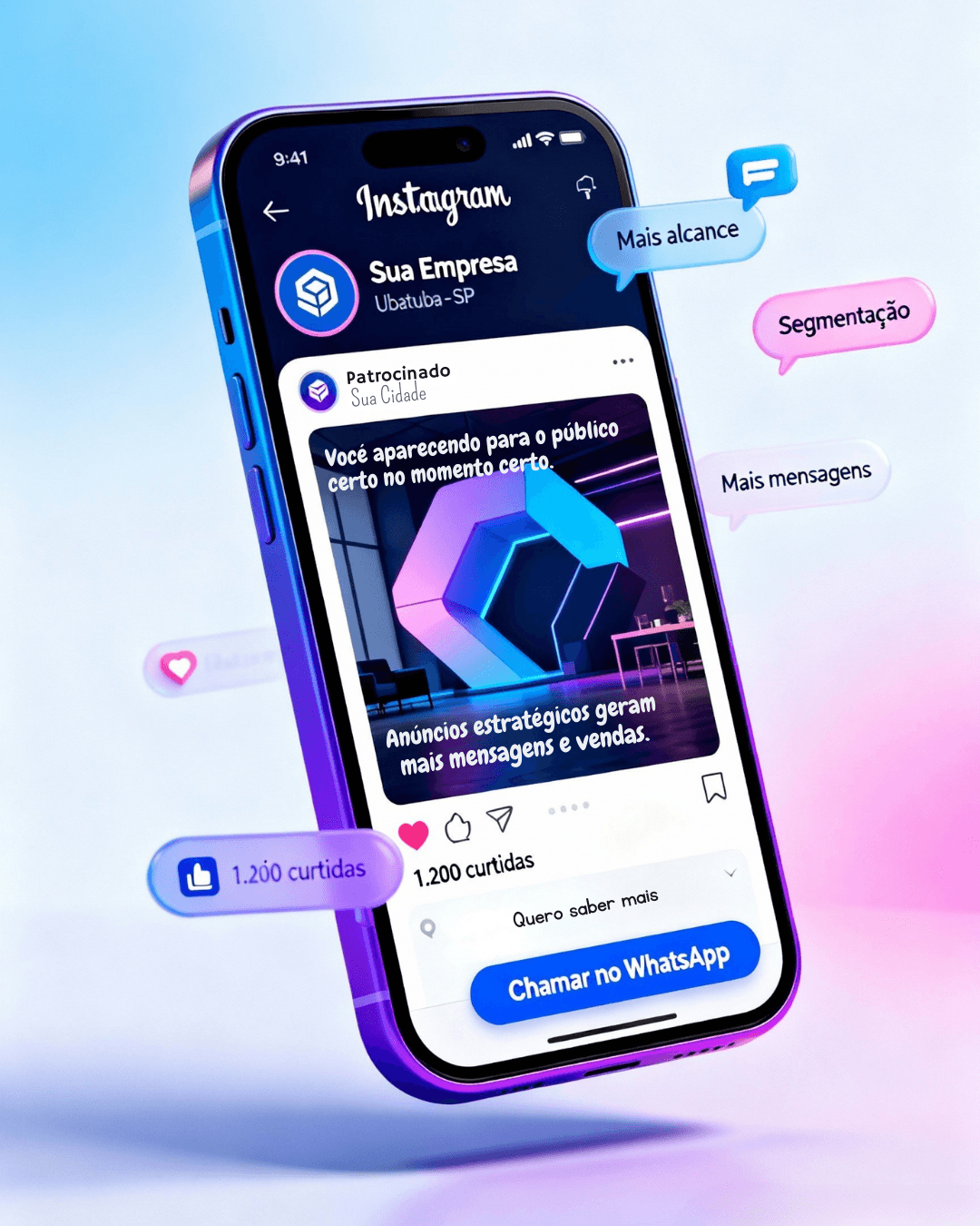 Anúncio no Instagram (smartphone)