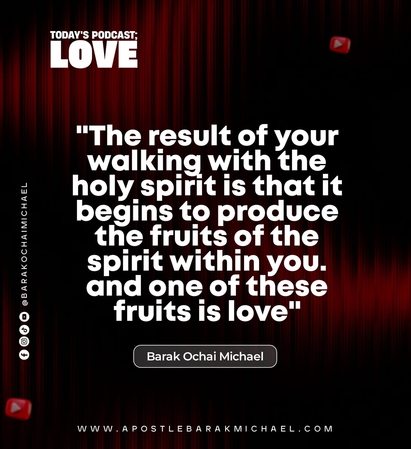 Nugget 1 — Apostle Barak Michael