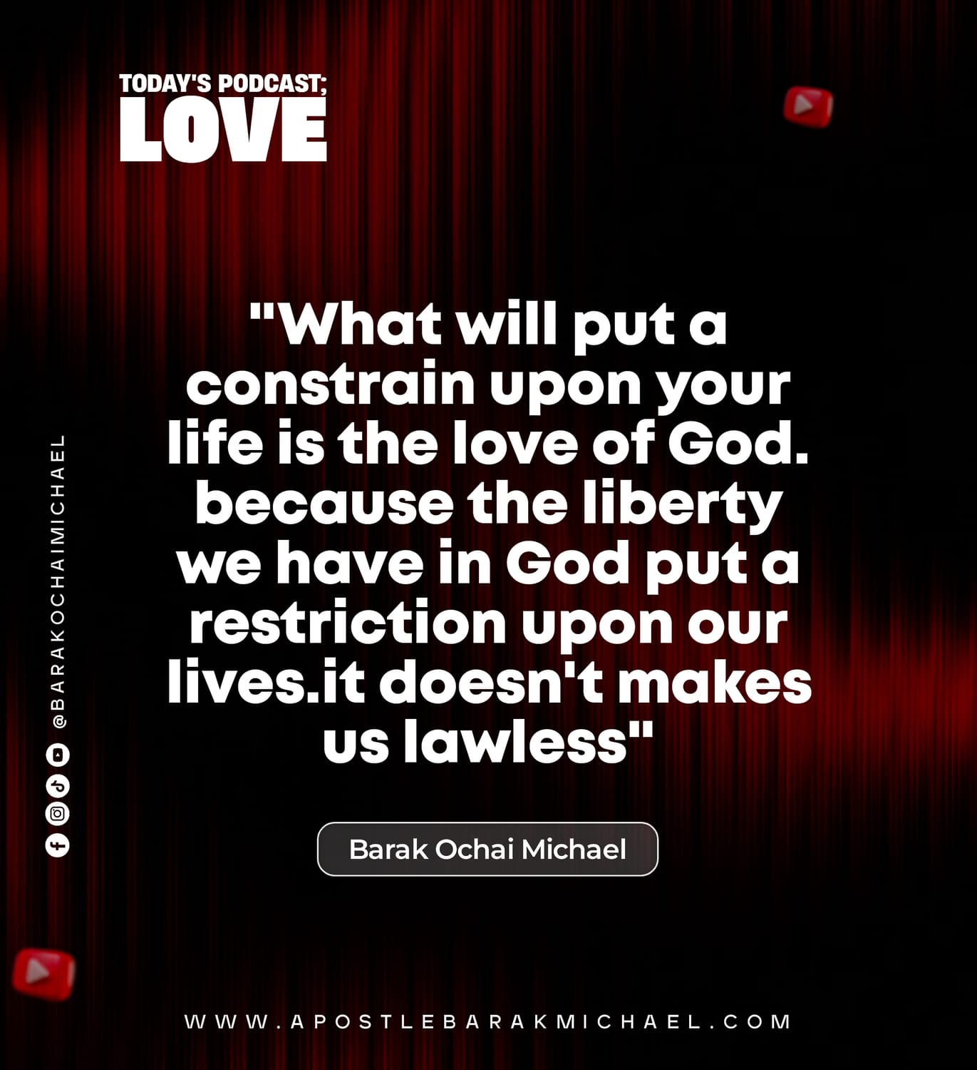 Nugget 4 — Apostle Barak Michael
