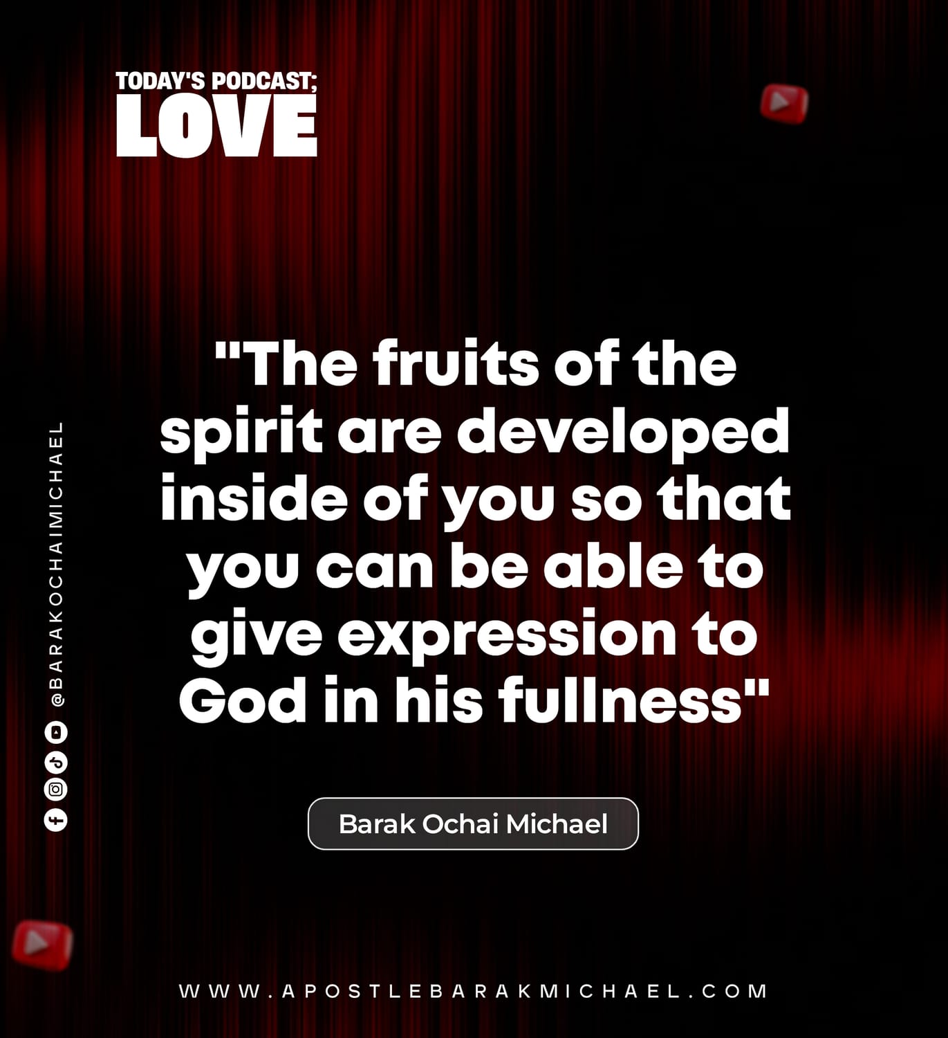 Nugget 6 — Apostle Barak Michael