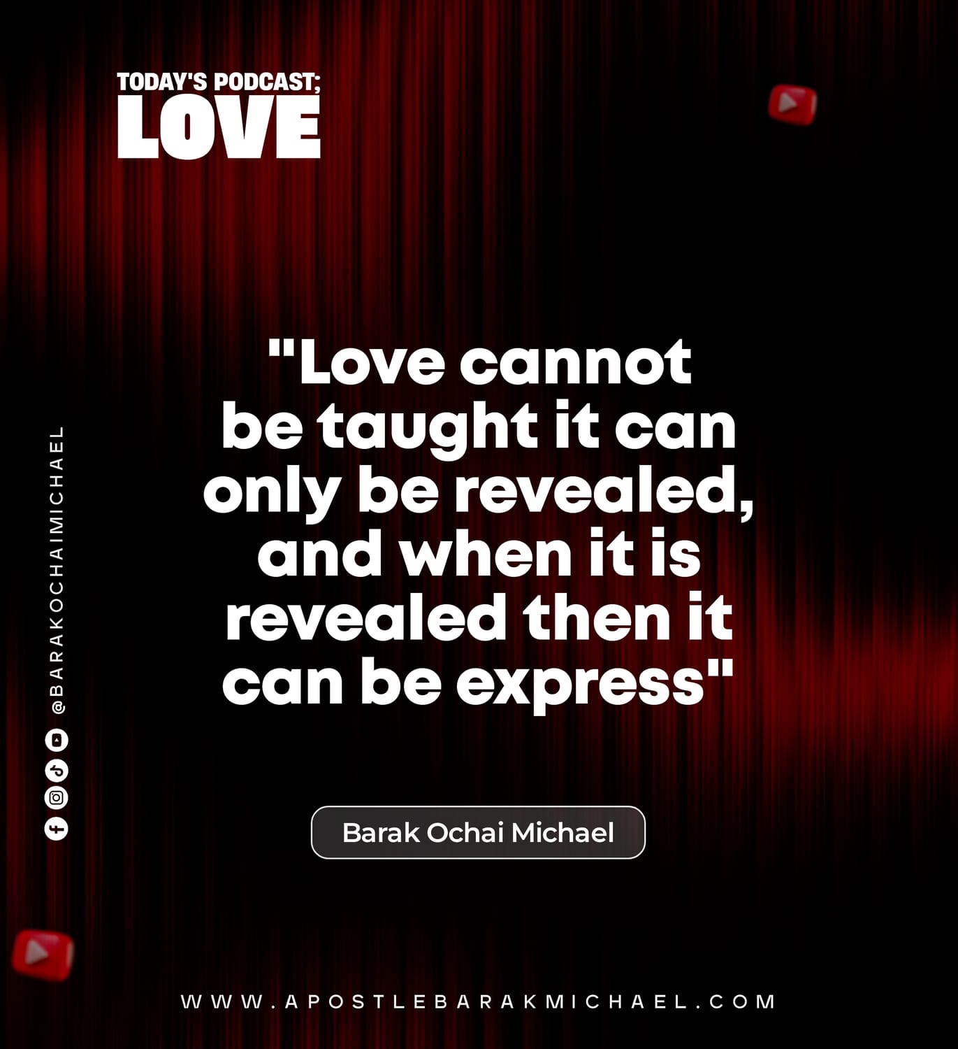 Nugget 9 — Apostle Barak Michael