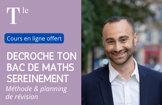 Cours en ligne Bac sp&eacute; Maths Terminale