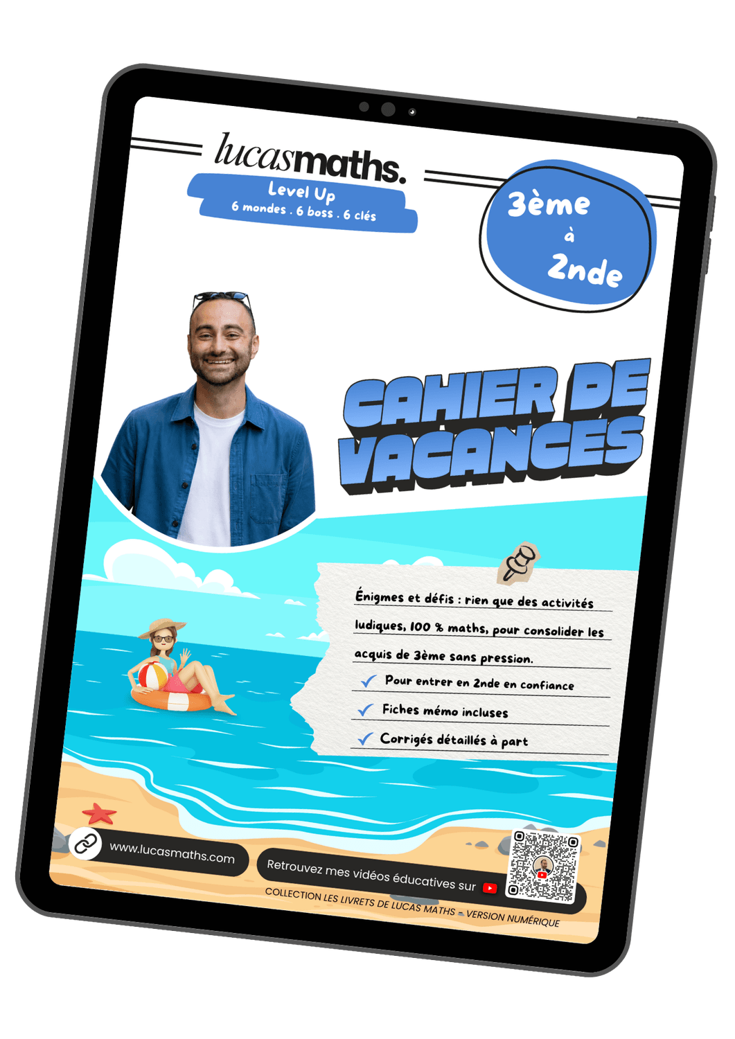 Level Up - Cahier de vacances maths 3e vers 2de