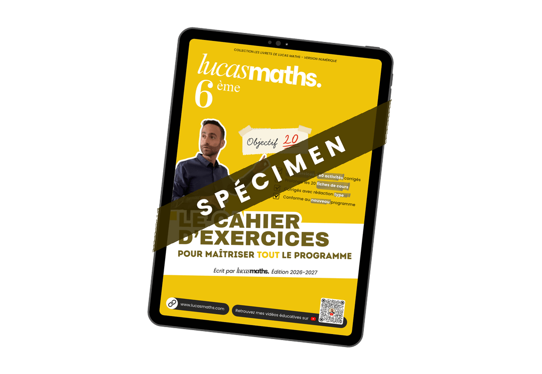 Spécimen gratuit : le cahier d’exercices de 6ème