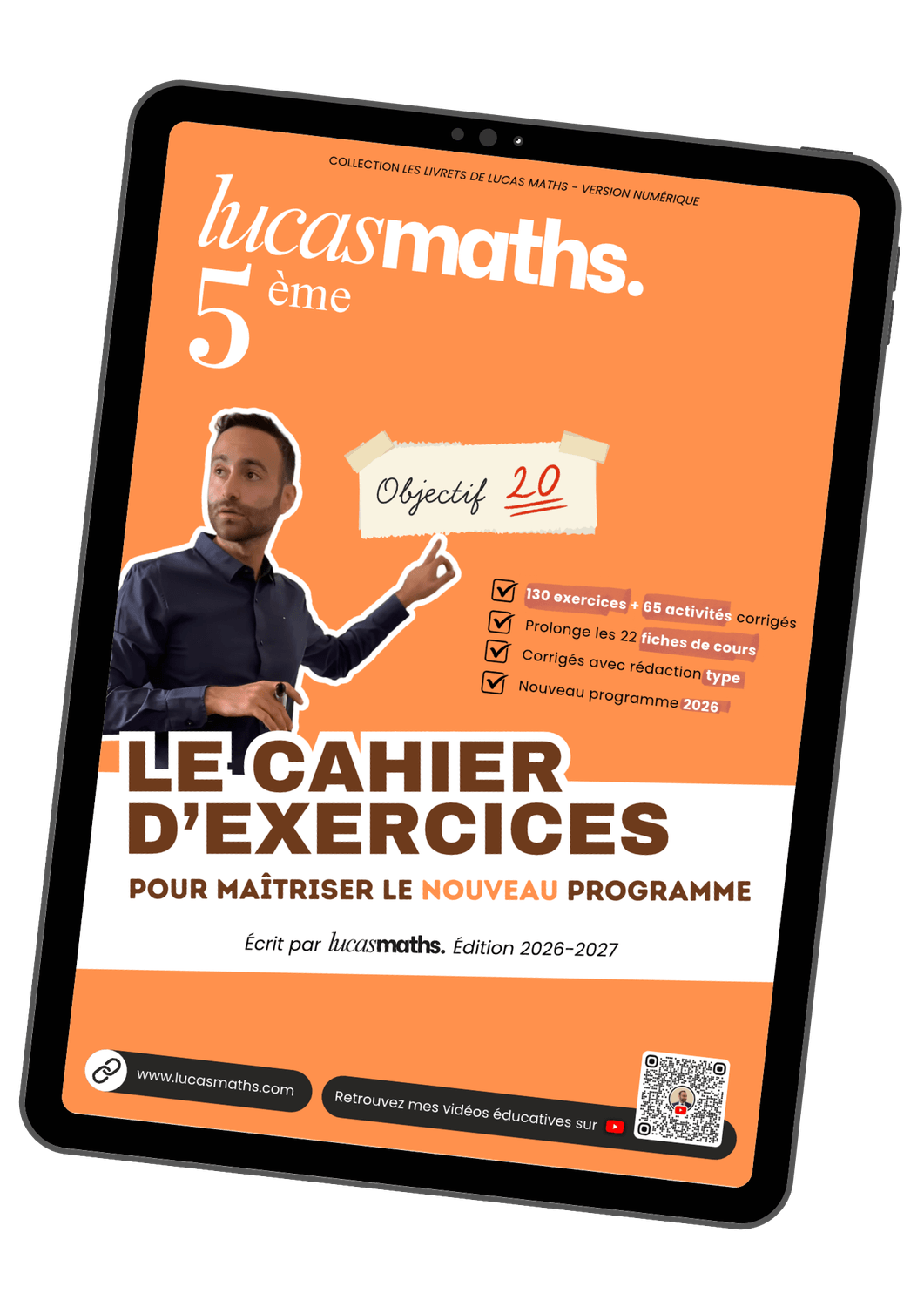 Cahier d&rsquo;exercices de maths 5&egrave;me