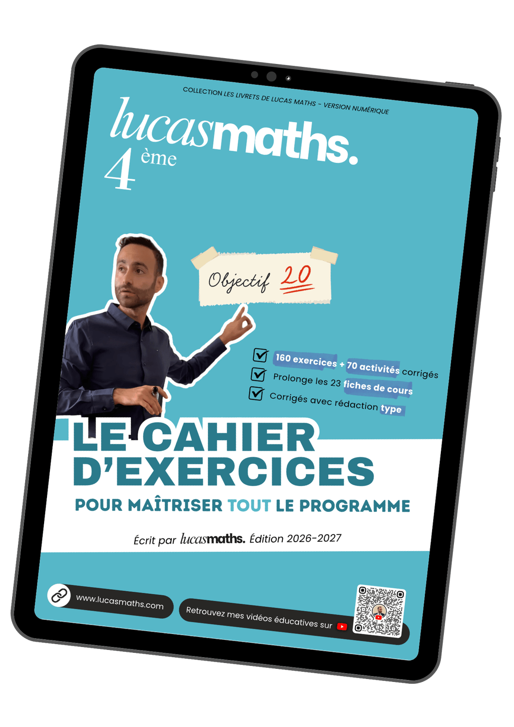 Cahier d&rsquo;exercices de maths 4&egrave;me