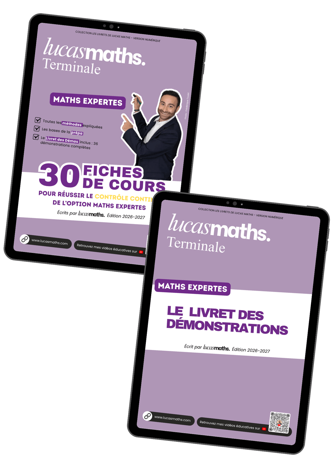 Les 30 fiches de cours de maths expertes de Terminale, et le Livret des D&eacute;mos inclus