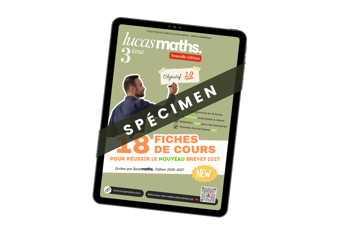 Spécimen gratuit&nbsp;: les 18 fiches de cours de 3ème