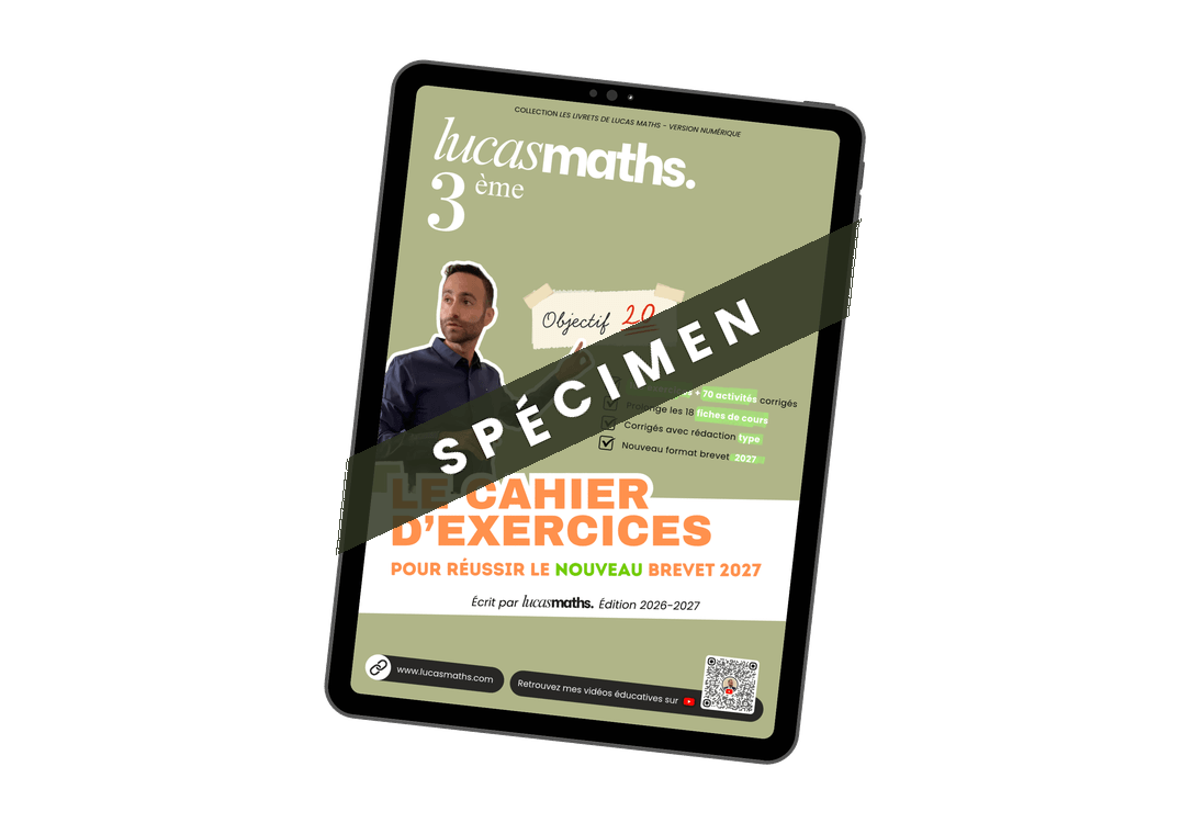 Spécimen gratuit&nbsp;: le cahier d'exercices de 3ème