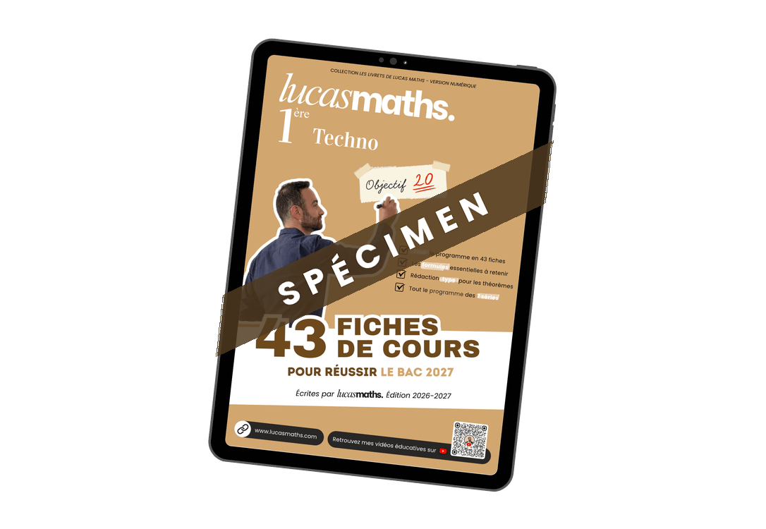 Spécimen gratuit : les 43 fiches de cours de 1ère technologique