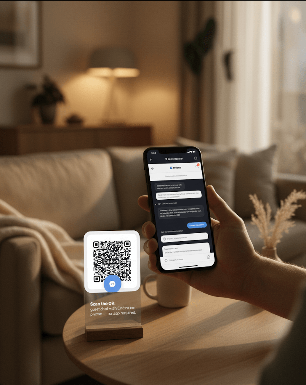 Endora AI concierge chat for hotels & short term rentals