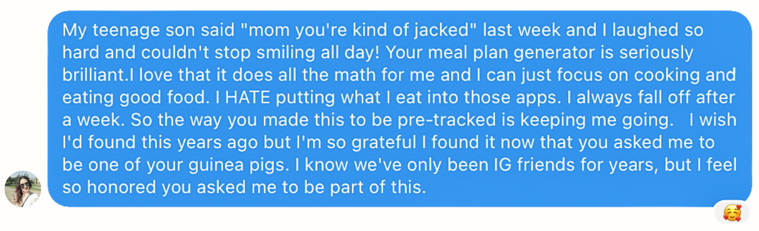 Customer testimonial