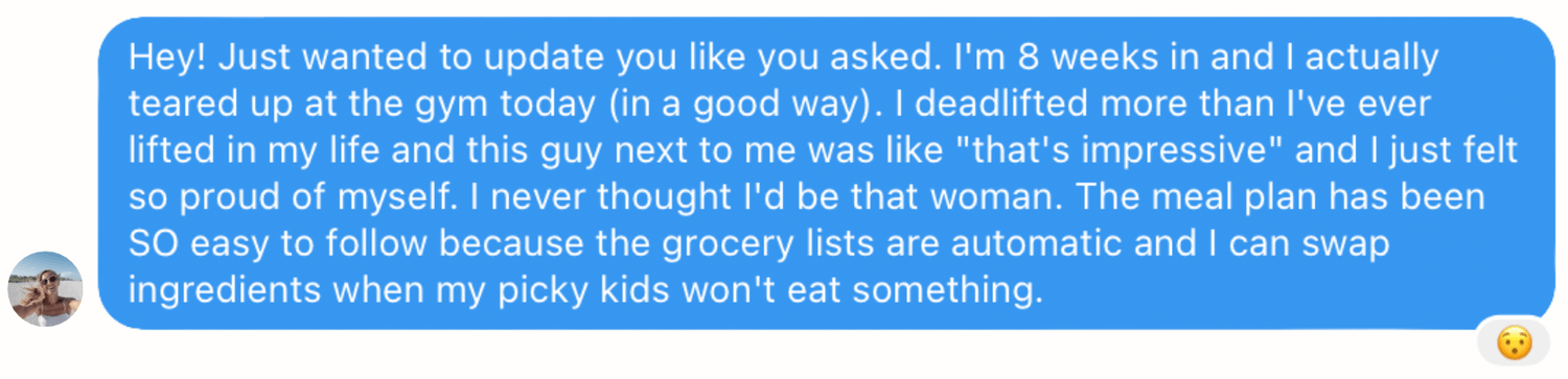 Customer testimonial