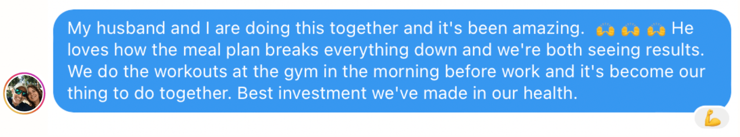 Customer testimonial