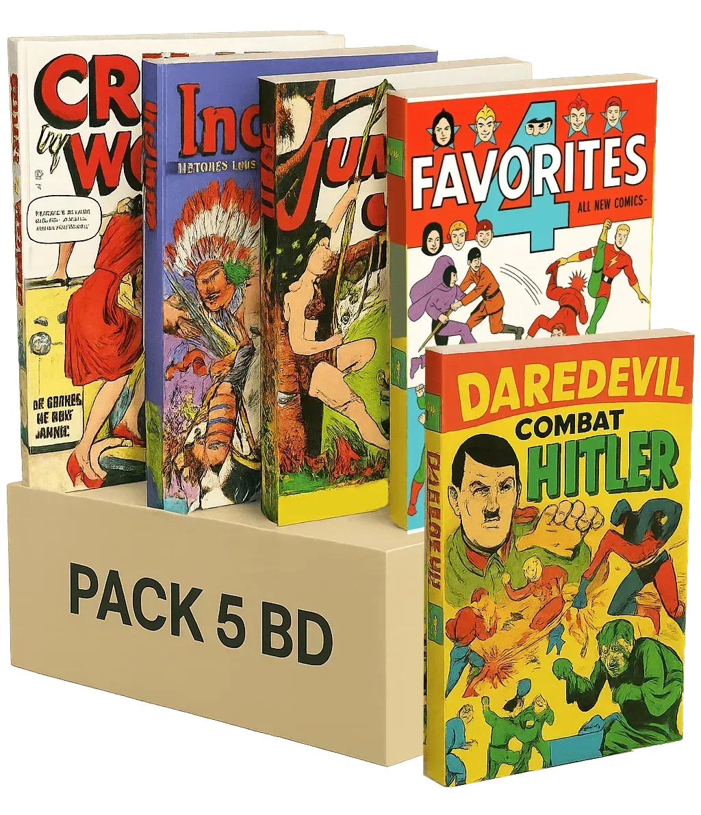 bd anciennes pack de 5 Bandes Déssinées gratuites