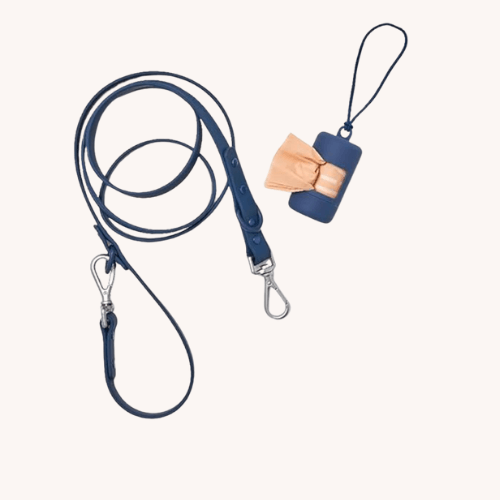 Wild One dog leash and poop bag carrier