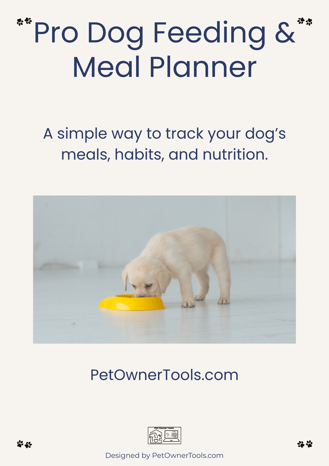 DOG FEEDING & MEAL PLANNER