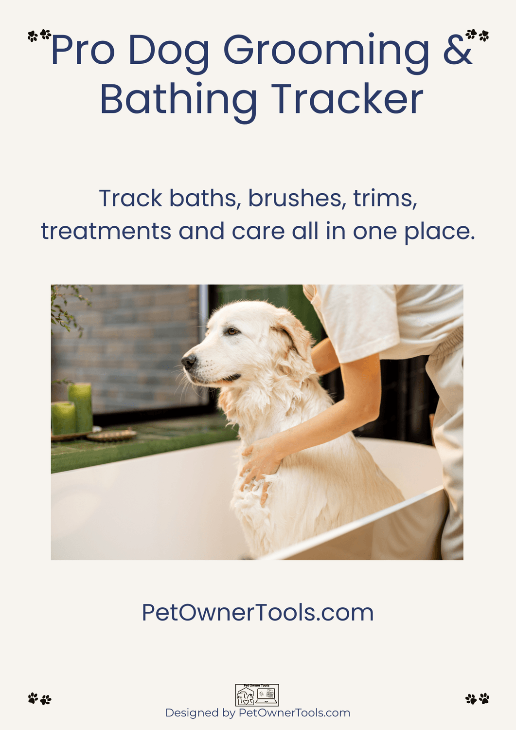 DOG GROOMING & BATHING TRACKER