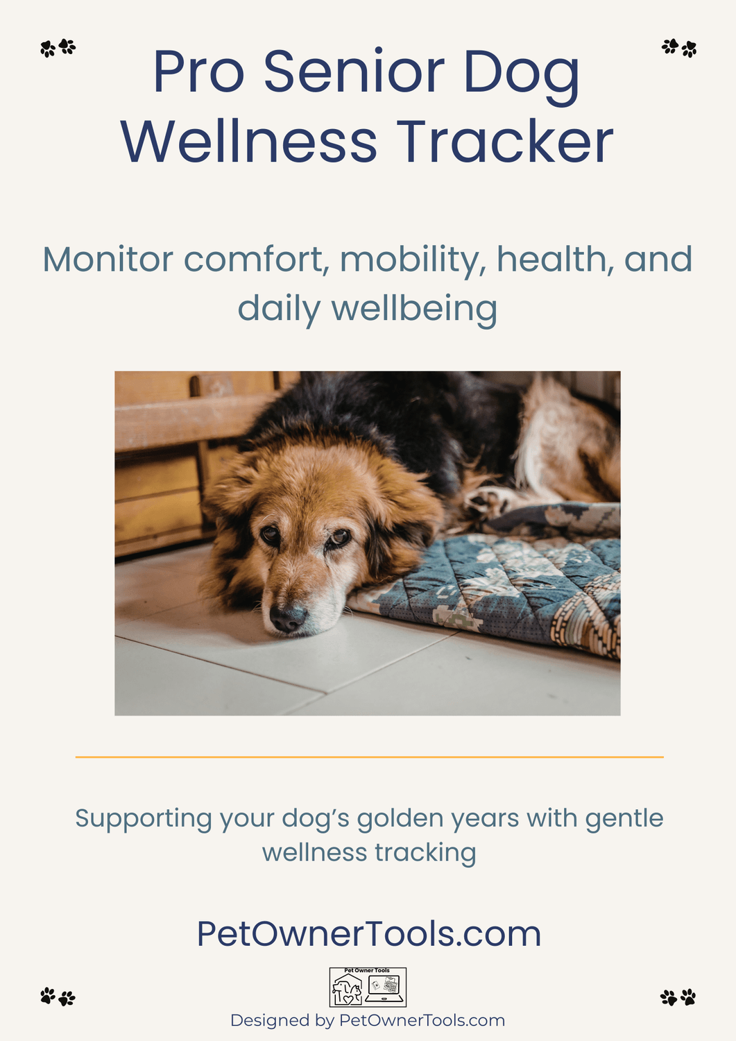 SENIOR DOG WELLNESS TRACKER